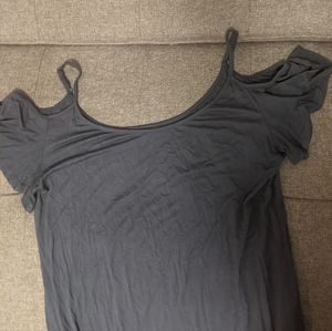 Size 2x off the shoulder navy blue maxi dress